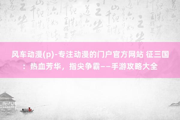风车动漫(p)-专注动漫的门户官方网站 征三国：热血芳华，指尖争霸——手游攻略大全