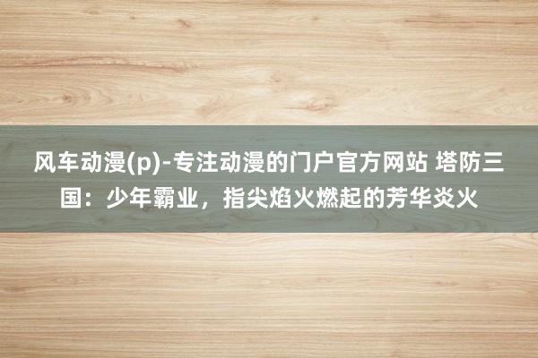 风车动漫(p)-专注动漫的门户官方网站 塔防三国：少年霸业，指尖焰火燃起的芳华炎火